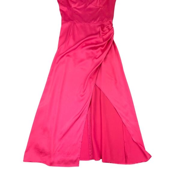 Reformation Marguerite Silk Midi Dress in Flambe Holiday Party - Picture 11 of 15